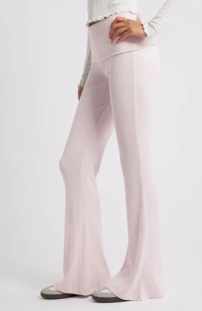 Bp. Cozy Flare Rib Pants In Neutral | ModeSens