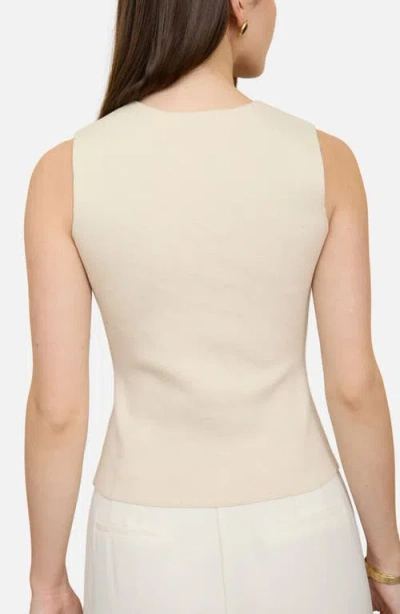 Blu Pepper Button-up Vest In Multi