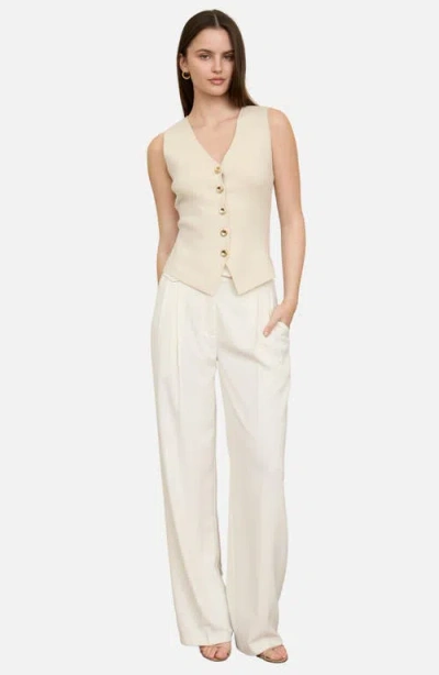 Blu Pepper Button-up Vest In Multi