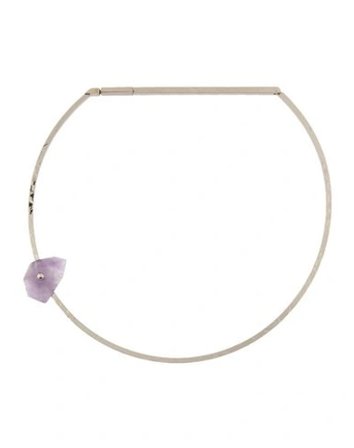 Shop Acne Studios Necklace In Purple