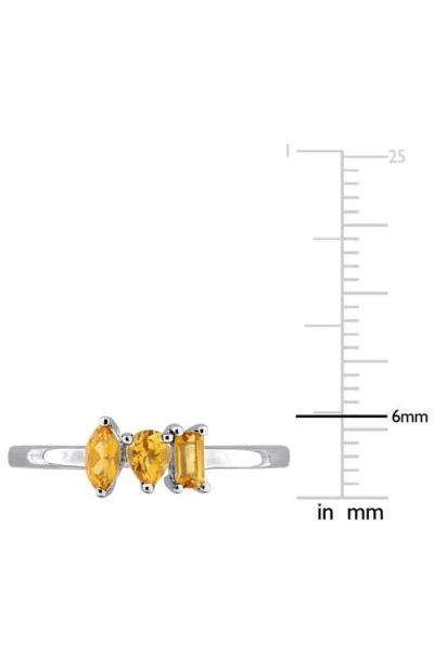 Delmar Multiple Cut Citrine Stacking Ring In Neutral