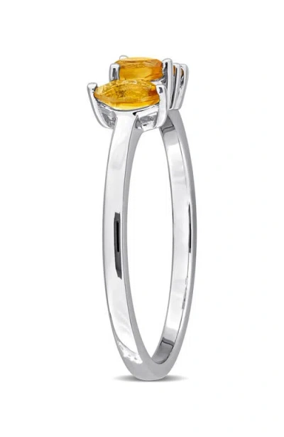 Delmar Multiple Cut Citrine Stacking Ring In Neutral