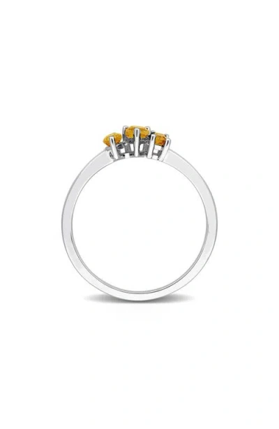 Delmar Multiple Cut Citrine Stacking Ring In Neutral