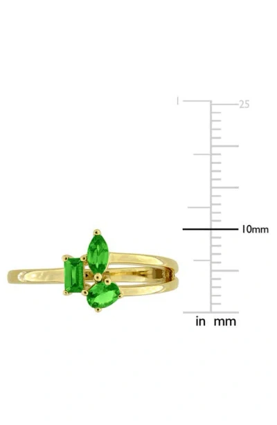 Delmar Multiple Cut Tsavorite Cluster Ring In Purple