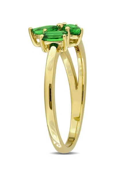 Delmar Multiple Cut Tsavorite Cluster Ring In Purple