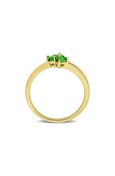 Delmar Multiple Cut Tsavorite Cluster Ring In Purple
