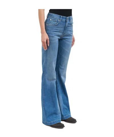 Dondup Belt Loop Jeans In Blue