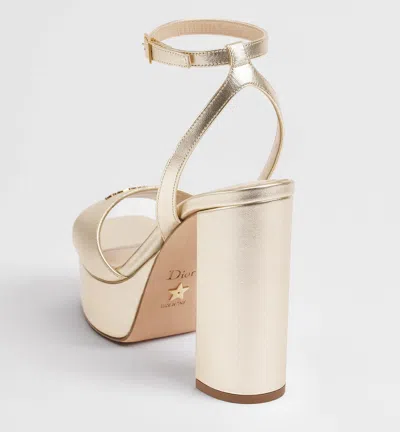 Dior Or D-lane Platform Sandal In White