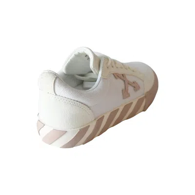 Off-white Low Vulcanized Canvas Sneakers White Pink In White