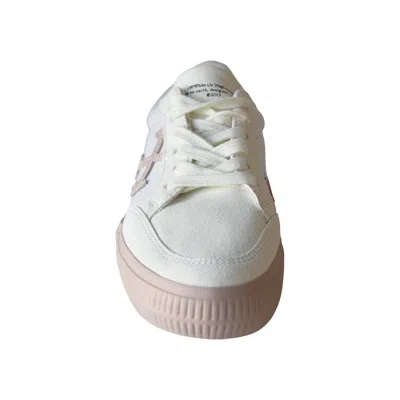 Off-white Low Vulcanized Canvas Sneakers White Pink In White