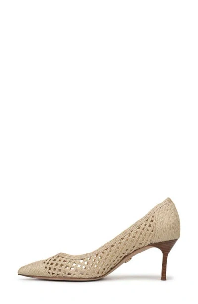 Veronica Beard Rita Raffia Pointed Toe Pump In Brown
