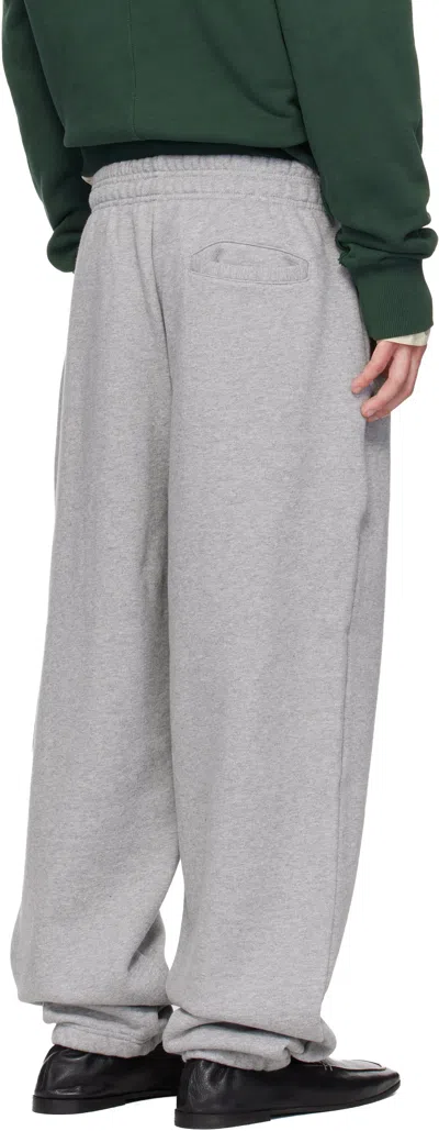 Entire Studios Unisex Waist Pockets Pants With Warm Interior And Drawstring Waistband In Gray