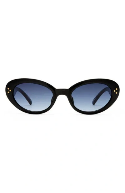 Le Specs Tootsie 53mm Cat Eye Sunglasses In Metallic