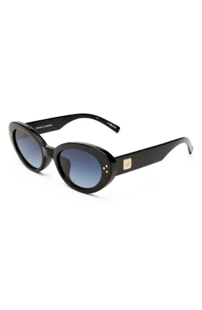 Le Specs Tootsie 53mm Cat Eye Sunglasses In Metallic