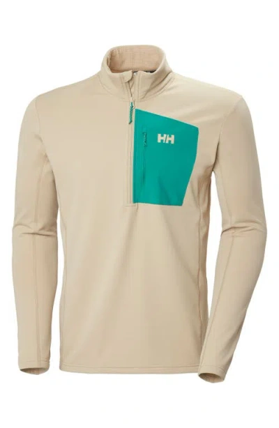 Helly Hansen Versalite Fleece Half Zip Pullover In Brown