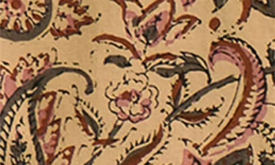Brooks Brothers Block Print Cotton Camp Shirt In Brown