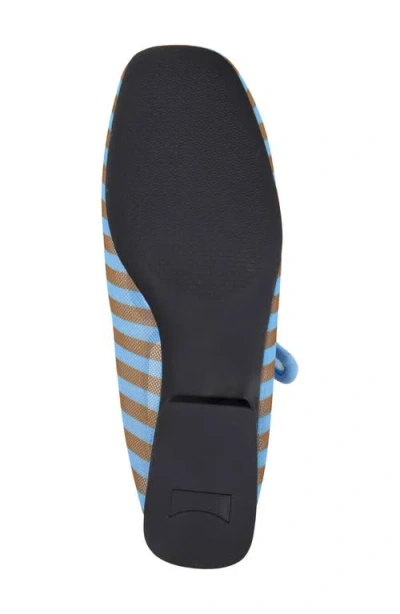 Camper Casi Myra Striped Buckle Ballet Flats In Multi