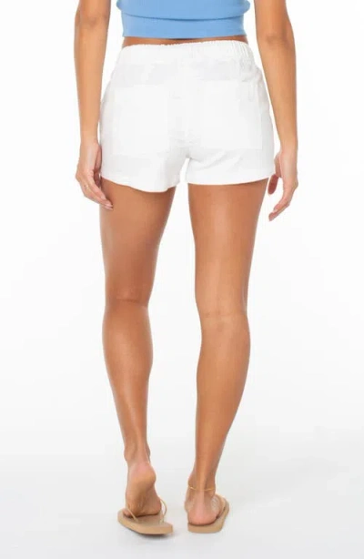 Roxy Lil Trooper Drawstring Shorts In White