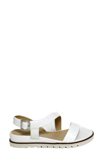 David Tate Ingrid Wedge Sandal In White