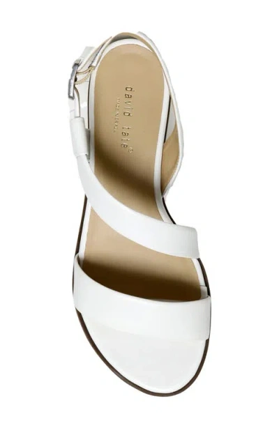 David Tate Ingrid Wedge Sandal In White