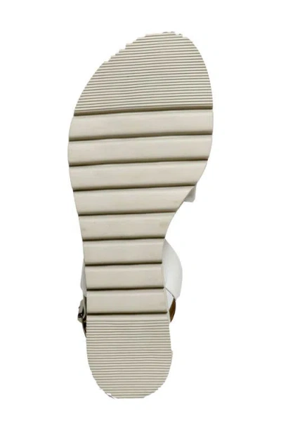 David Tate Ingrid Wedge Sandal In White