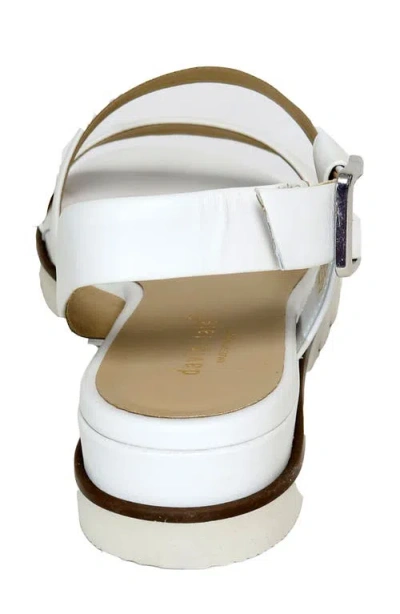 David Tate Ingrid Wedge Sandal In White