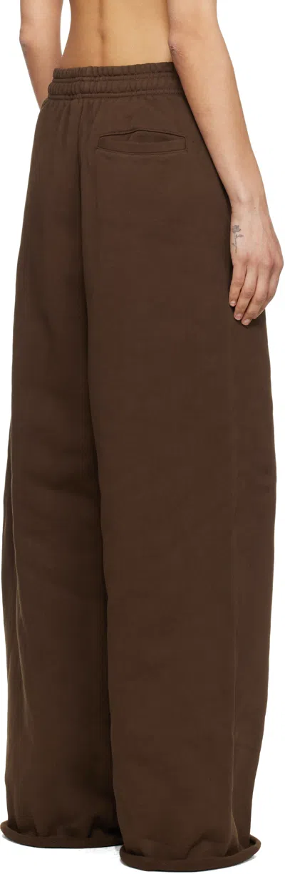 Entire Studios Brown Full Sweatpants In Brown