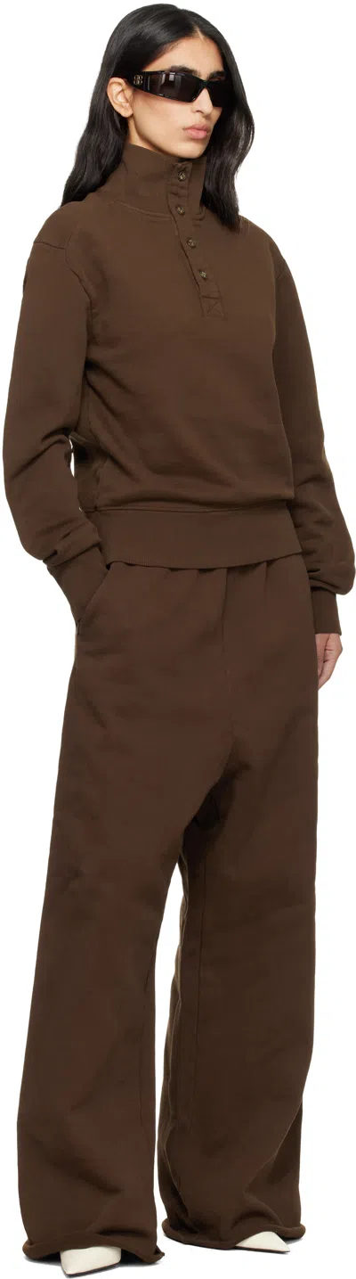 Entire Studios Brown Full Sweatpants In Brown