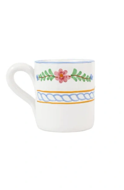 Vietri Bella Rosa Mug In White