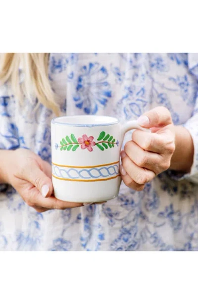 Vietri Bella Rosa Mug In White