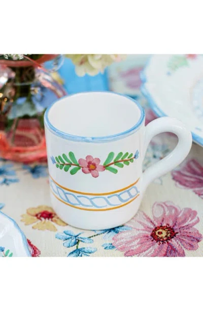 Vietri Bella Rosa Mug In White