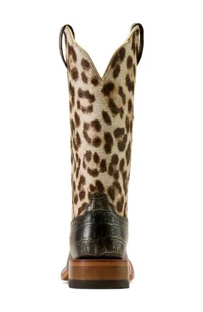 Ariat Frontier Farrah Wide Square Toe Western Boot In Multi