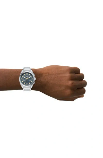 Fossil Everett Chronograph 44mm Watch In Green