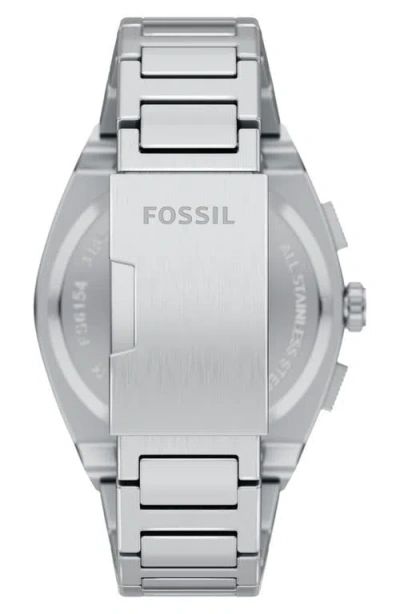 Fossil Everett Chronograph 44mm Watch In Green