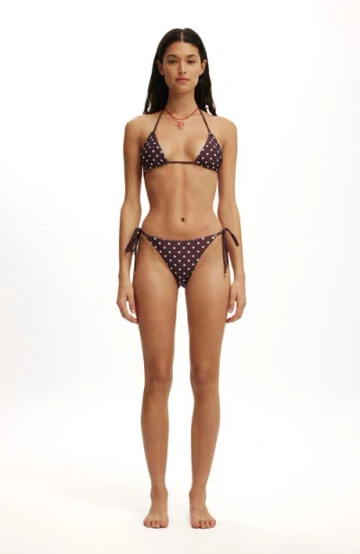 Body String Tie Side Brazilian Bikini Bottom In Multi
