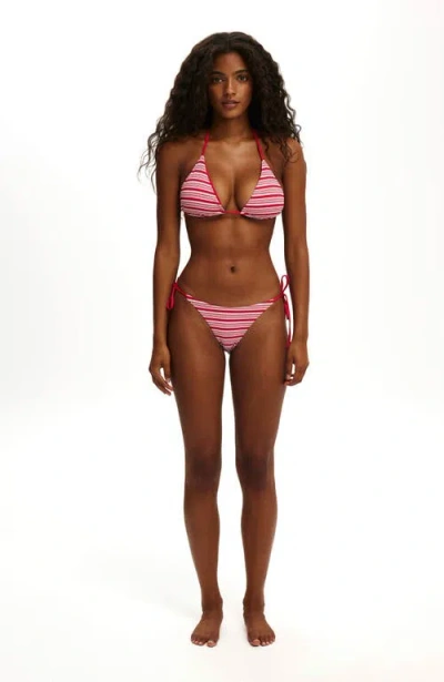 Body String Triangle Bikini Top In Multi