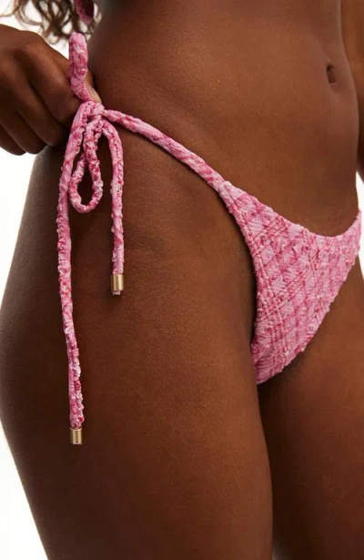Body String Tie Side Brazilian Bikini Bottom In Multi