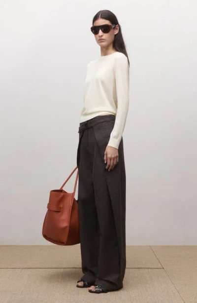 Mango Crewneck Wool Sweater In Multi