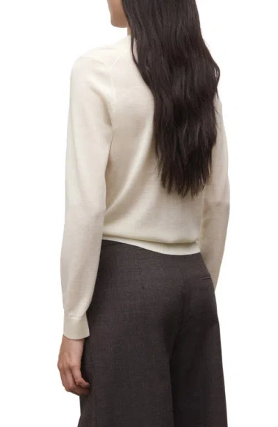 Mango Crewneck Wool Sweater In Multi