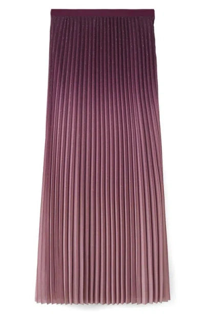Mango Pleated A-line Skirt In Multi