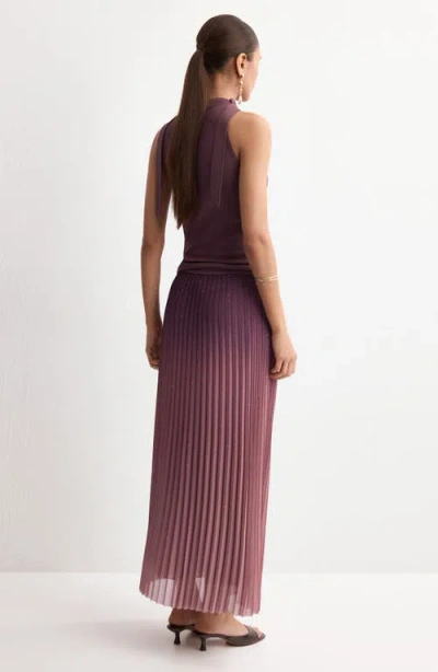 Mango Pleated A-line Skirt In Multi
