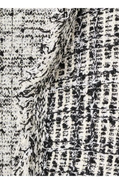 Mango Cotton Blend Tweed Jacket In Multi