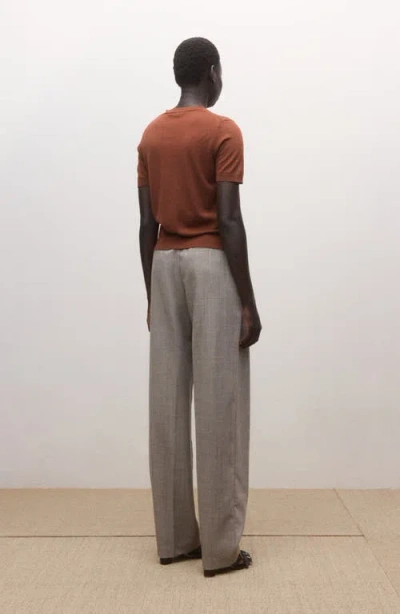 Mango Wool Sweater In Brown