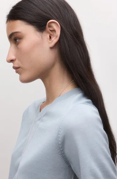 Mango Wool Sweater In Blue