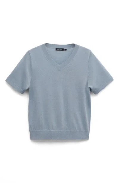 Mango Wool Sweater In Blue