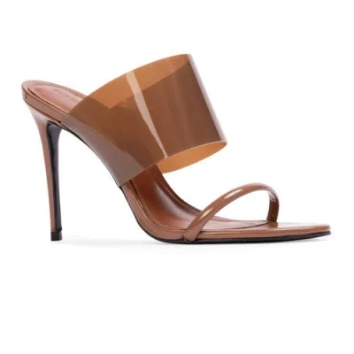 Black Suede Studio Nebula 100 Mule In Brown