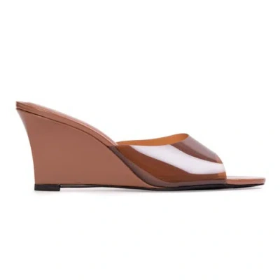 Black Suede Studio Alper 70 Mule In Multi