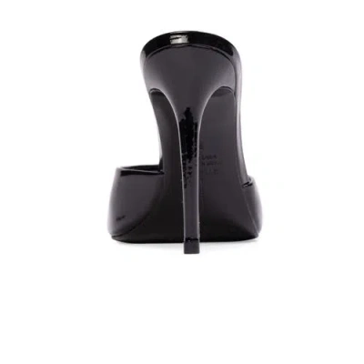 Black Suede Studio Uma 100 Mule In Black