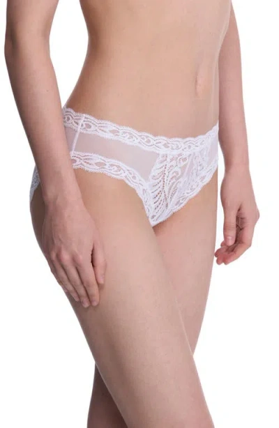 Natori Feathers Low-rise Sheer Hipster Underwear Lingerie 753023 In White