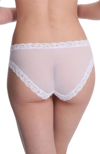 Natori Feathers Low-rise Sheer Hipster Underwear Lingerie 753023 In White